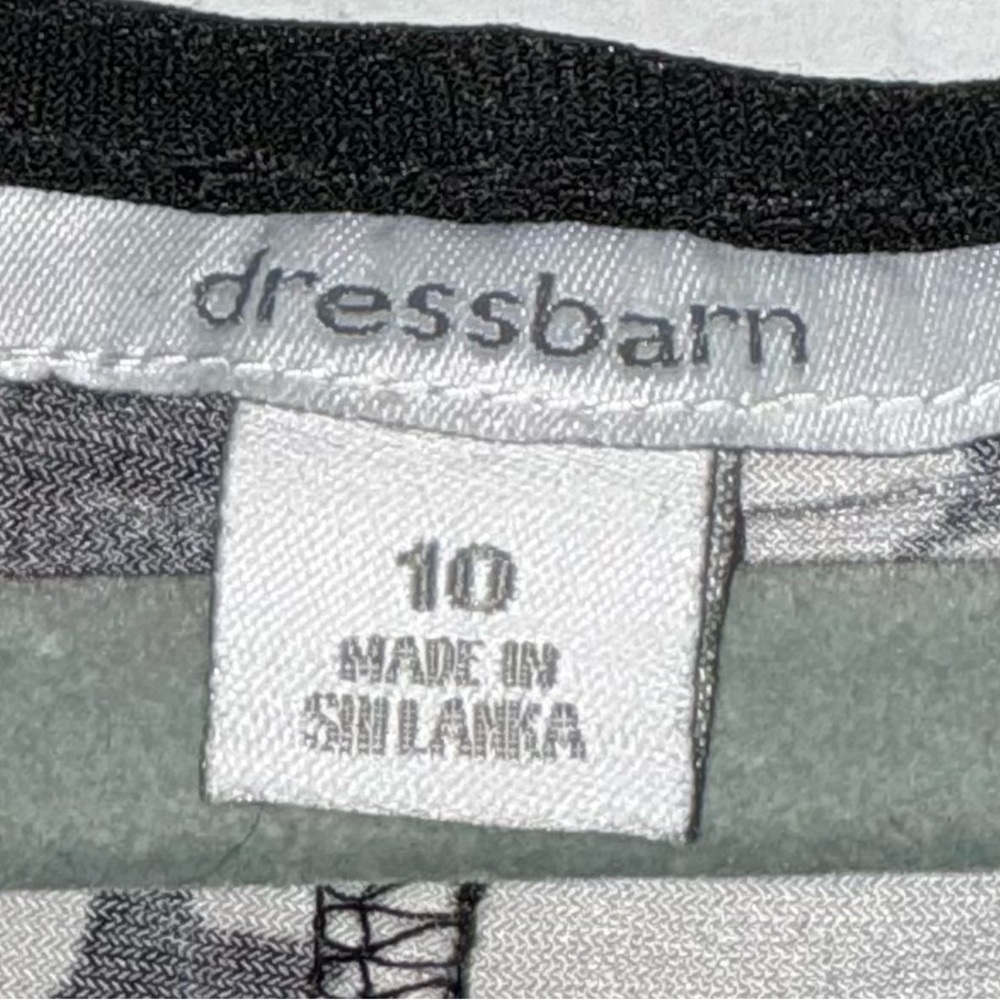 Dressbarn Monochrome Patterned Dress - Picture 2 of 8